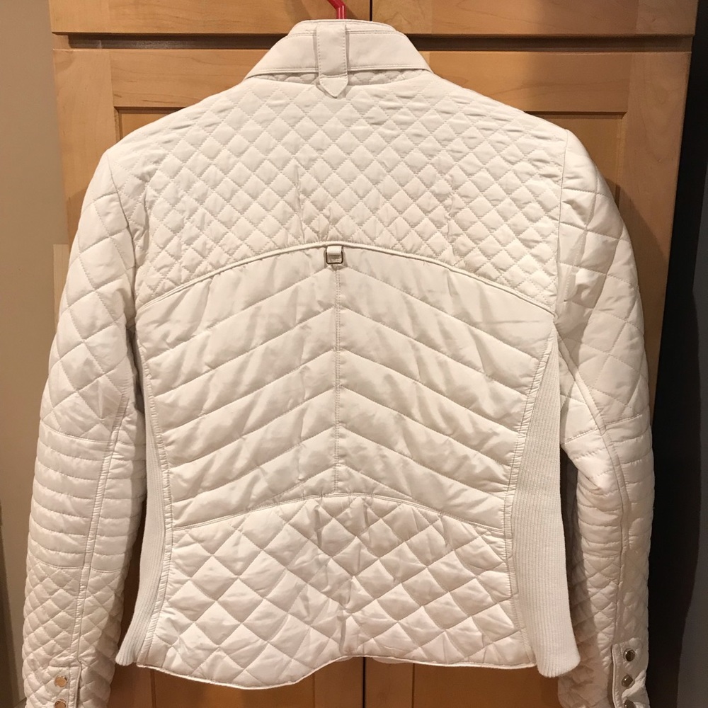 Zara white bomber jacket